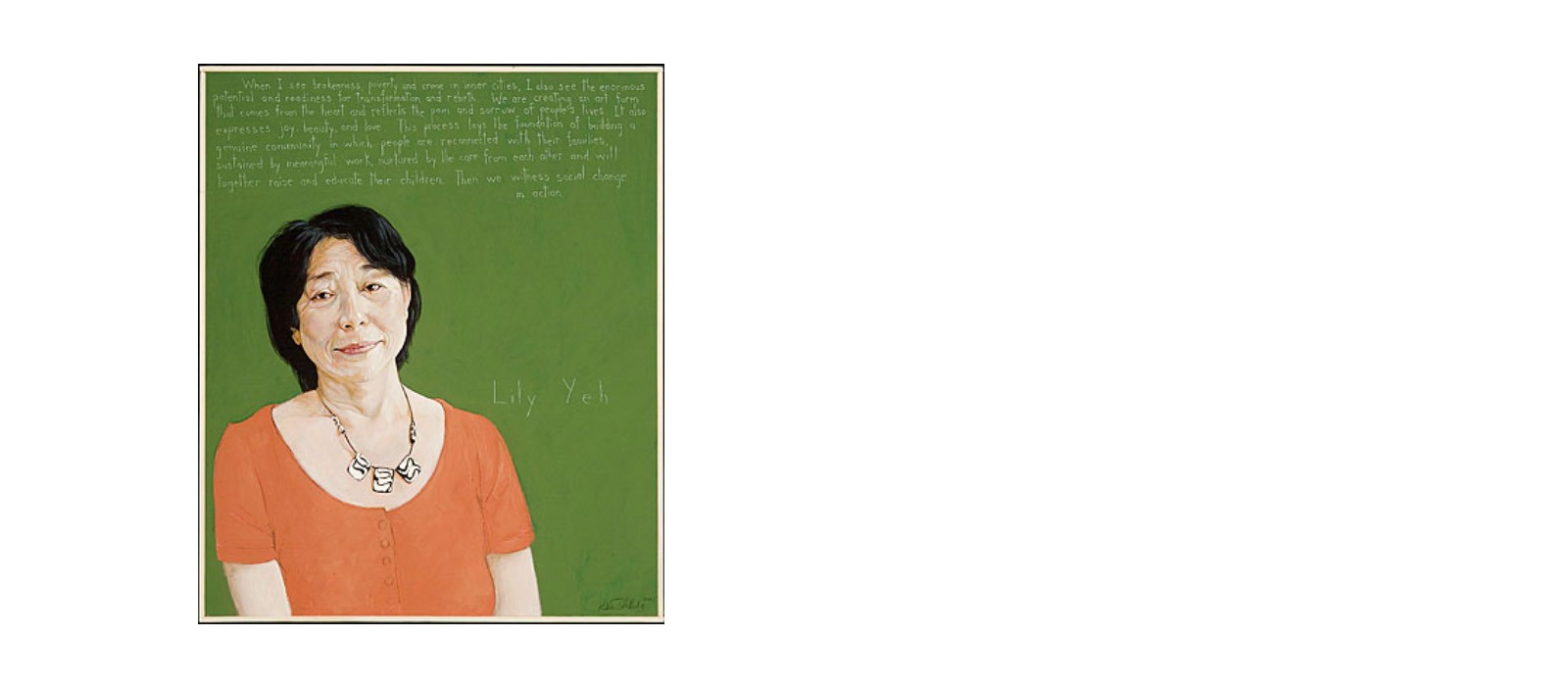 Painting of Lily Yeh